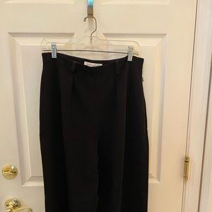 JNY crepe black dress career pants black size 10